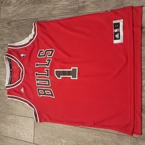 Adidas NBA Red Chicago Bulls Sleeveless Jersey Size L
